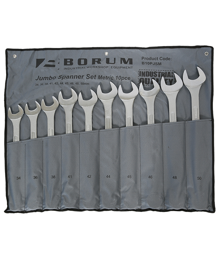 Jumbo Spanner Set 10pce -  Metric
